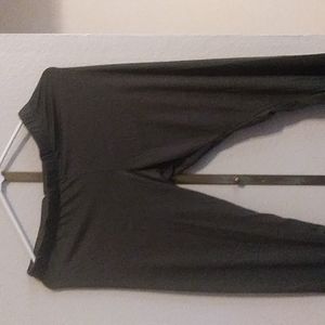 Khaki green leggings size L made in the USA